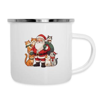 Cats For Everybody - Emaille-Tasse - Weiß - Rechts
