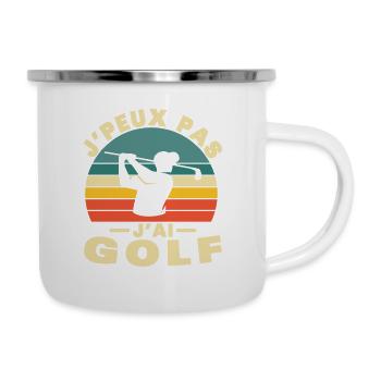 I can't I have Golf Humor gift - Camper Mug - white - Right