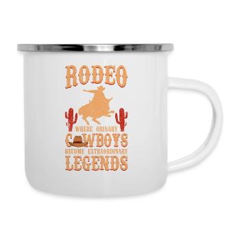 Rodeo Outfit Bull Riding - Camper Mug - white - Right