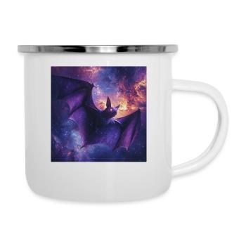 Schläger - Emaille-Tasse - Weiß - Rechts