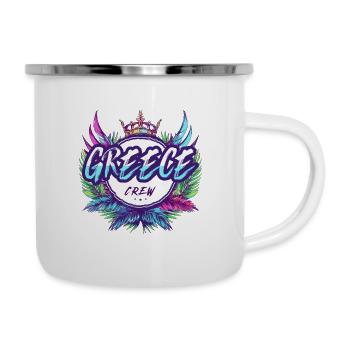 Grèce Crew Coloré - Tasse émaillée - blanc - Droite