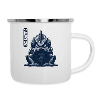 Grumpy Chameleon - Camper Mug - white - Right