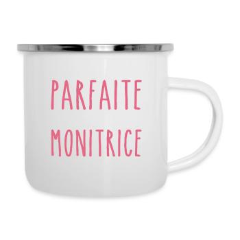 Pas parfaite mais je suis Monitrice - Tasse émaillée - blanc - Droite