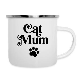 Cat Mum - Camper Mug - white - Right