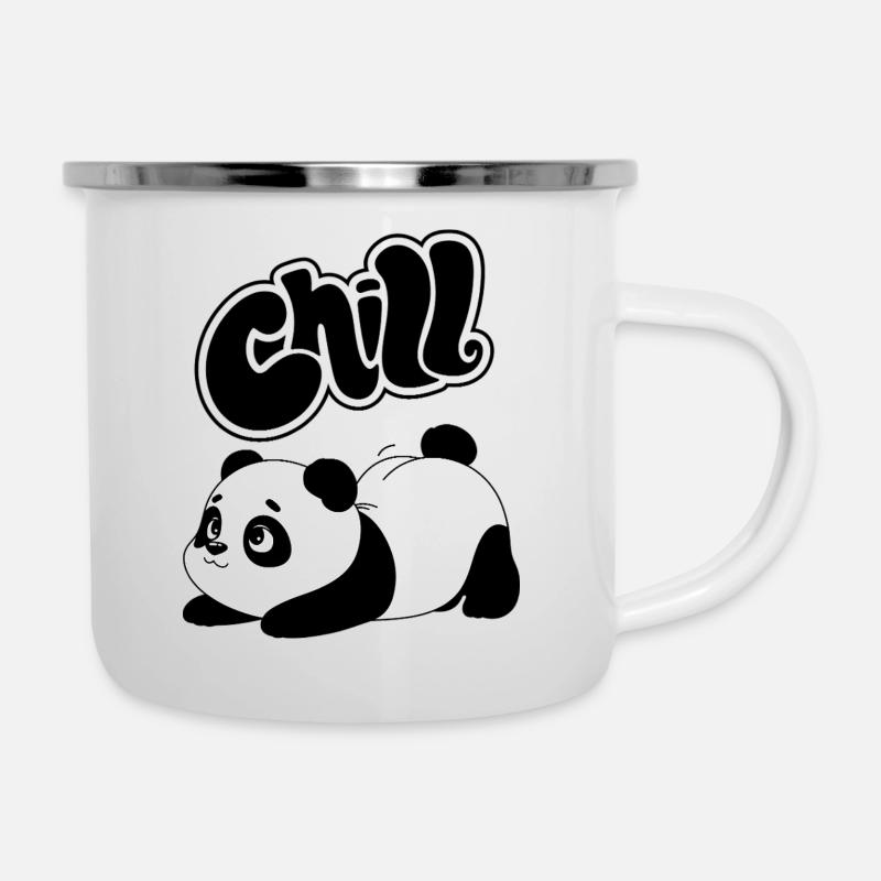 Panda and chill - Camper Mug - white