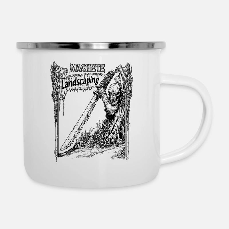 Landschaftspflege Gärtner Hobbygärtner Garten - Emaille-Tasse - Weiß
