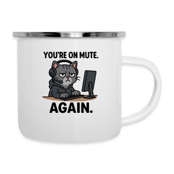 Homeoffice - Emaille-Tasse - Weiß - Rechts