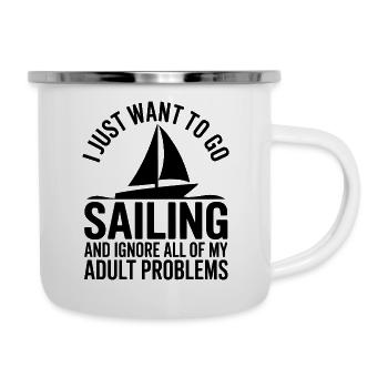Sailing Saying Sailor Sailing Gift - Camper Mug - white - Right