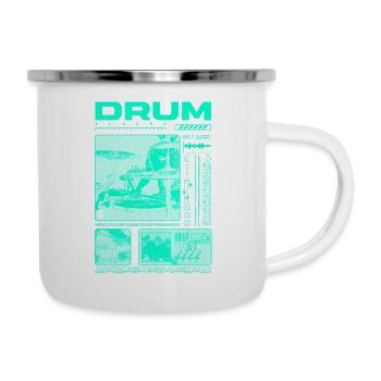 Rock Drummer Drum Player Streetwear - Camper Mug - white - Right