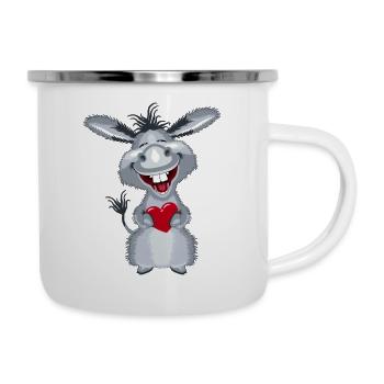 herz_esel1 - Camper Mug - white - Right