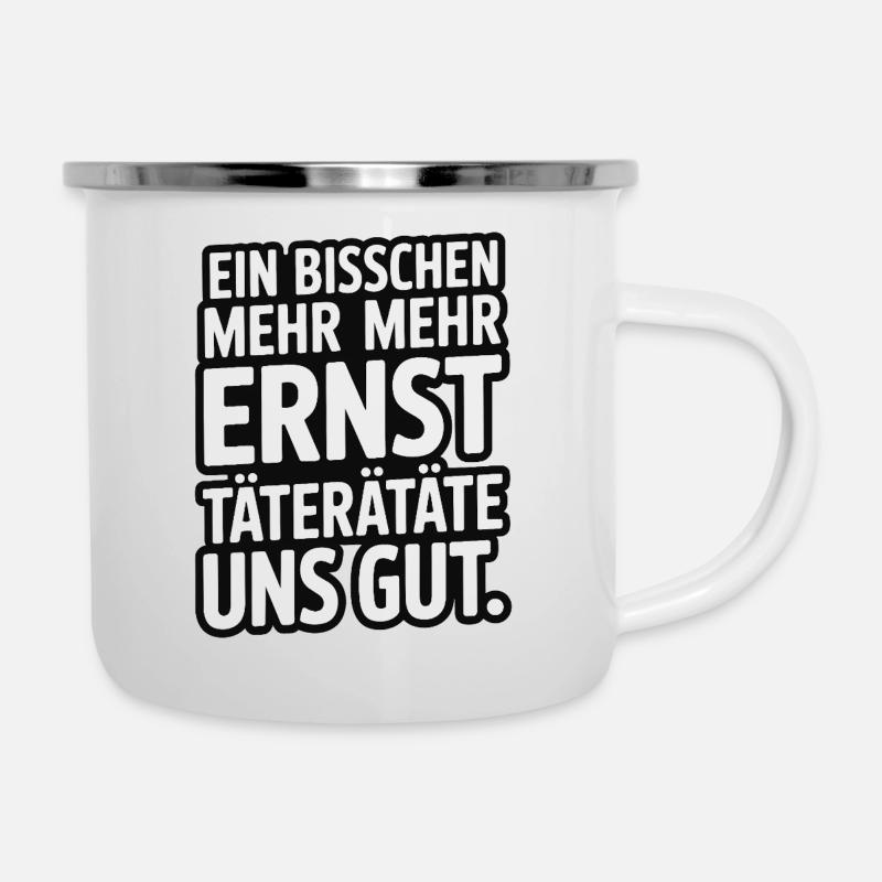 Un peu plus de délinquants graves nous ferait du bien - Tasse émaillée - blanc