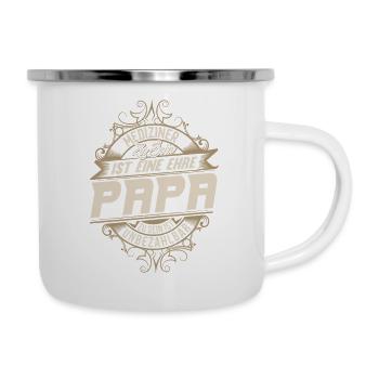 Mediziner Papa - Emaille-Tasse - Weiß - Rechts