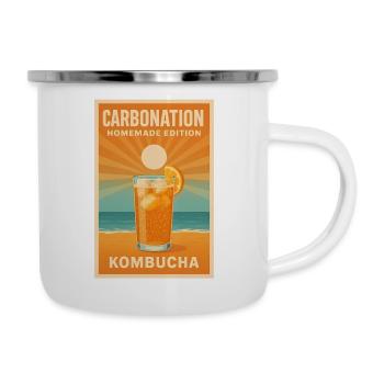 Selbstgemachter Sprudel | Kombucha DIY - Emaille-Tasse - Weiß - Rechts