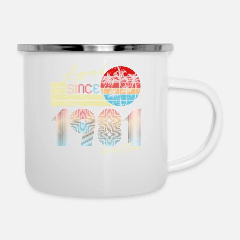 Retro Legend 1981 Édition Limitée - Tasse émaillée - blanc