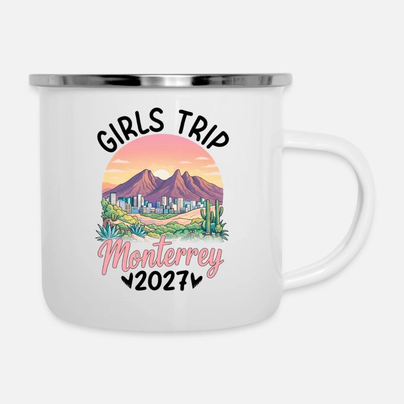 Girls Trip Monterrey 2027 - Camper Mug - white