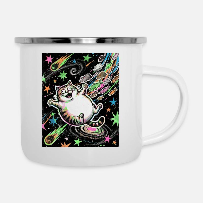 Univers de Crazy Kitten - Tasse émaillée - blanc