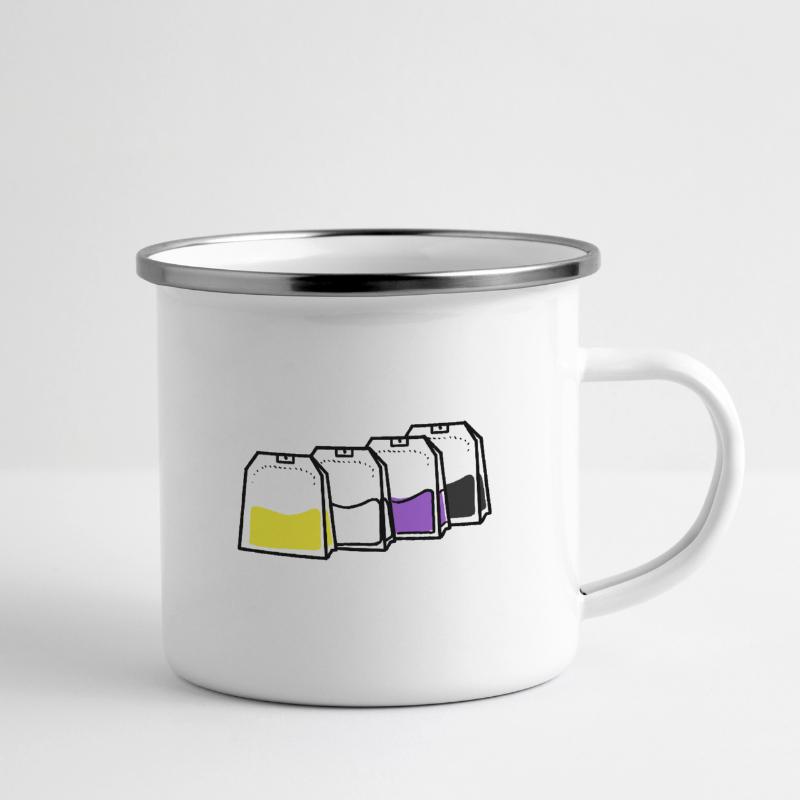 Nonbinary Pride Tea Bag Nonbinary Pride Camper Mug