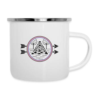 Upstalsboom - symbol of Frisian freedom - Camper Mug - white - Right