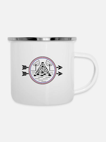 Upstalsboom - symbol of Frisian freedom - Camper Mug - white