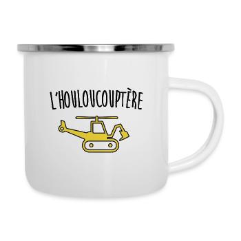 L'houloucoptère - Tasse émaillée - blanc - Droite