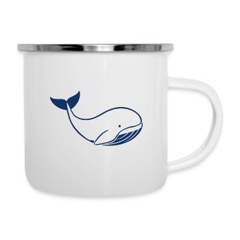 Baby Whale - Camper Mug - white - Right