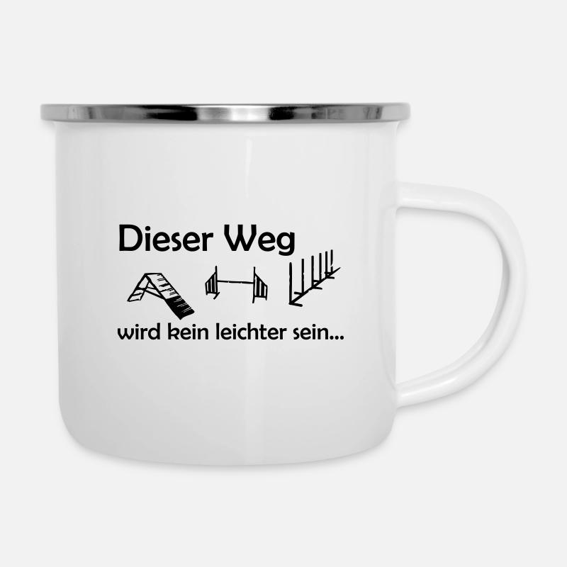 Agility - dieser Weg... - Emaille-Tasse - Weiß