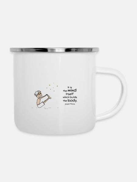 The Mind - Emaille-Tasse - Weiß