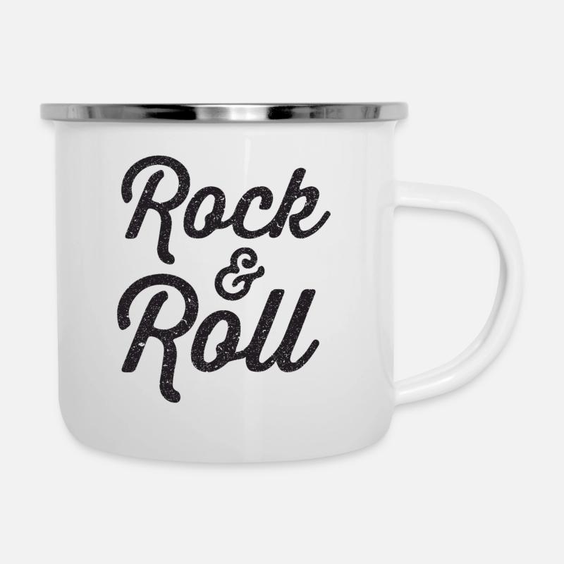 Rock n Roll - Camper Mug - white