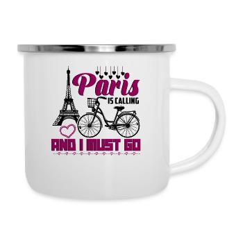 I love Paris France - Camper Mug - white - Right