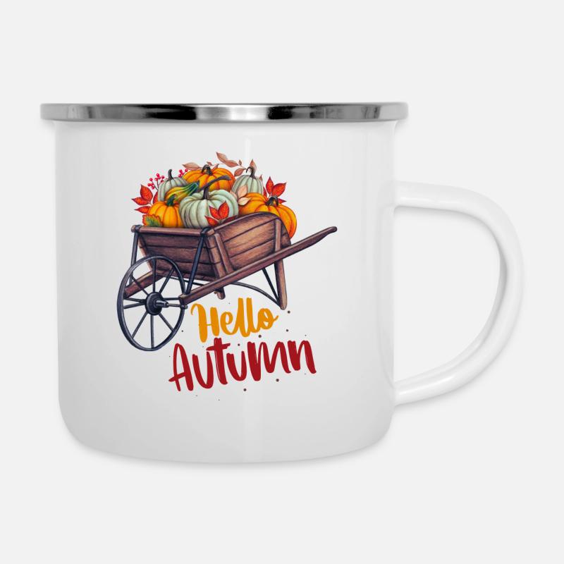 Hello Autumn - Tasse émaillée - blanc