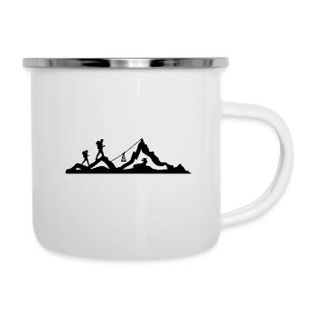 WANDERN Wanderer Mountains Cable Car - Camper Mug - white - Right