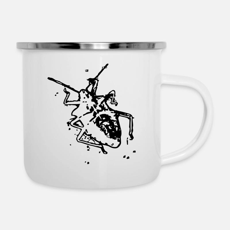Dead Bug / Dead Bed Bug Wantz (1c) - Tasse émaillée - blanc
