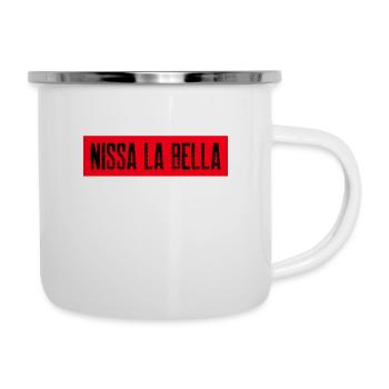 cadeau NISSA LA BELLA supporter ville de nice - Tasse émaillée - blanc - Droite