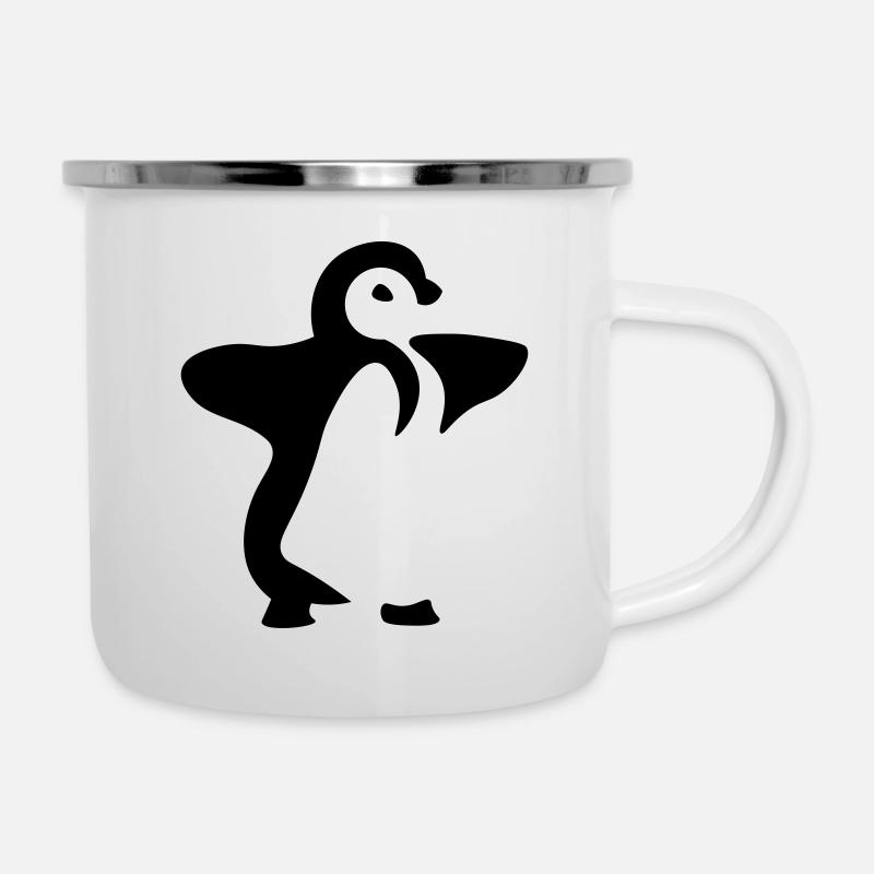 Bébé pingouin - bébé pingouin - Tasse émaillée - blanc