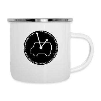 C'est Van O'Clock - Tasse émaillée - blanc - Droite