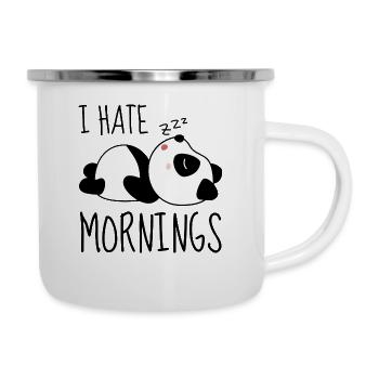 I HATE MORNING - Camper Mug - white - Right