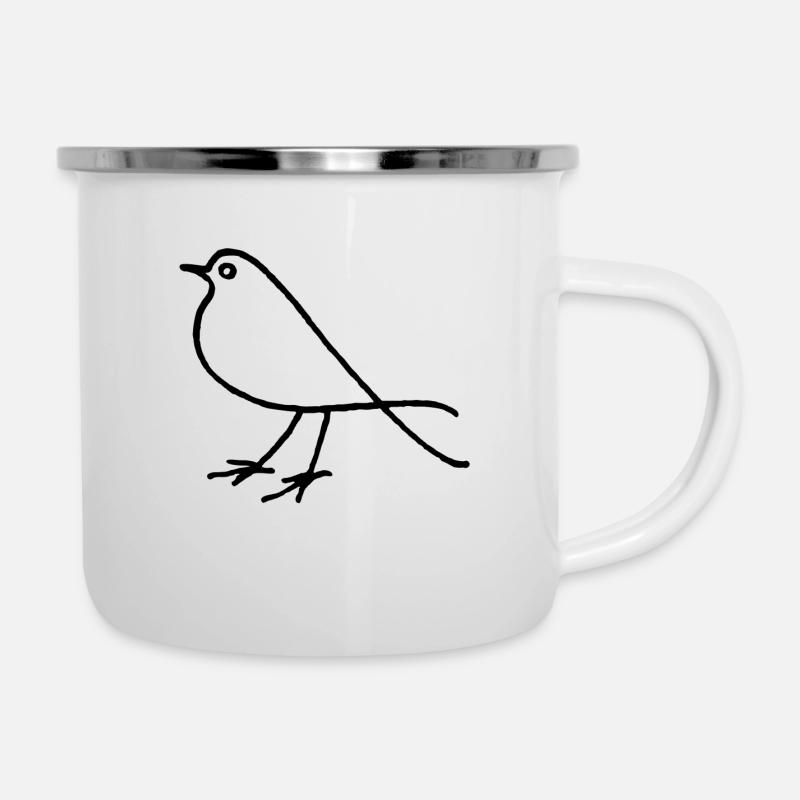 Just a bird - Camper Mug - white