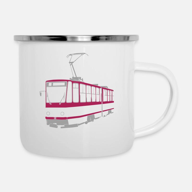 Tramway d’Erfurt - Tasse émaillée - blanc