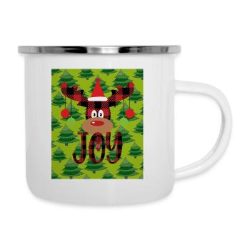 Bald WEIHNACHTEN - Emaille-Tasse - Weiß - Rechts