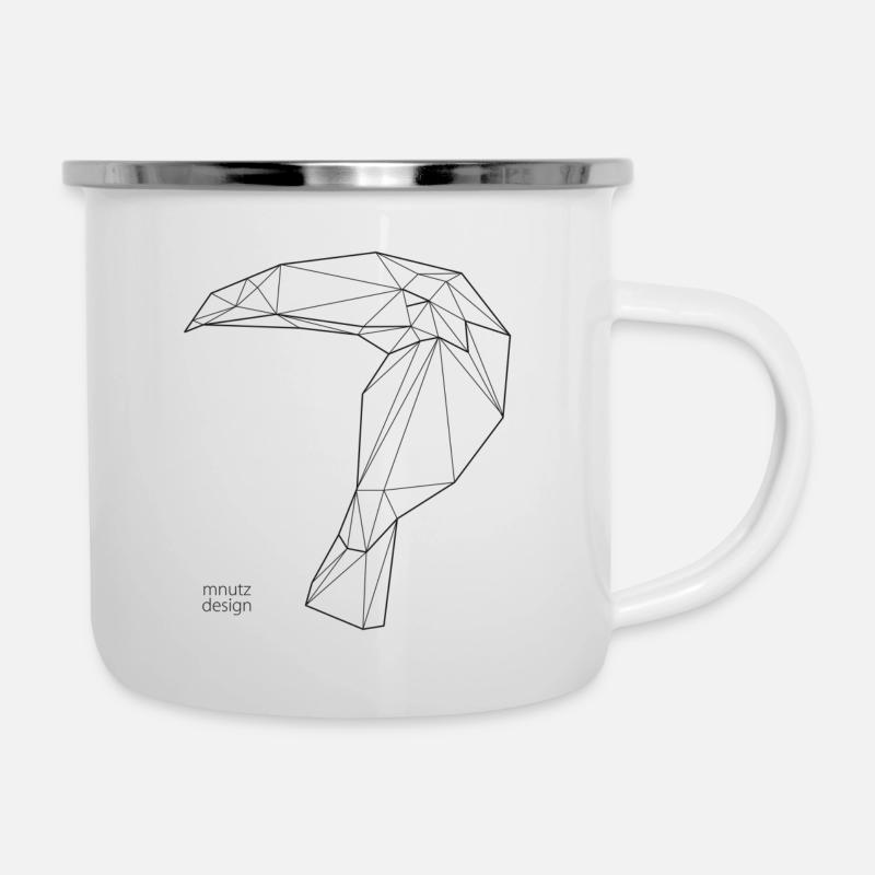 ORIGAMI Tucan - Camper Mug - white