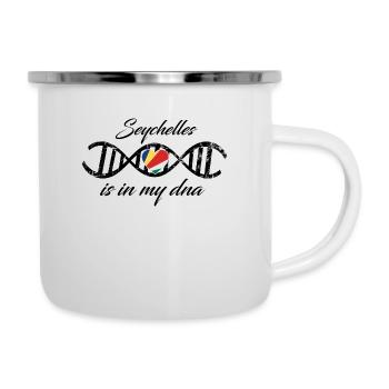 love my dns dna land country Seychelles - Tasse émaillée - blanc - Droite