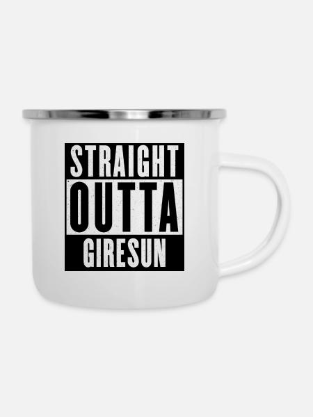 Giresun - Emaille-Tasse - Weiß