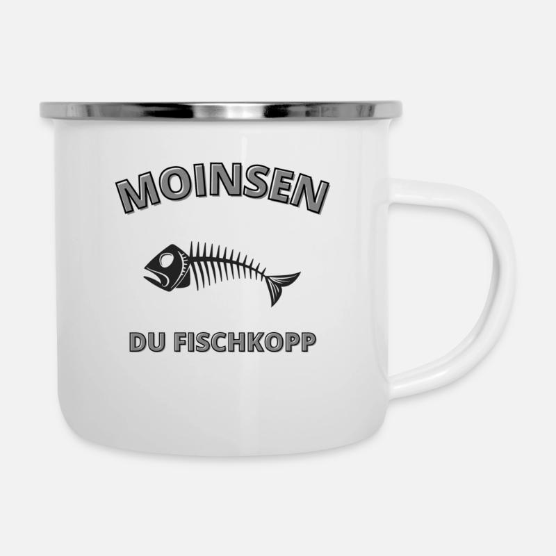 MOINSEN - Emaille-Tasse - Weiß