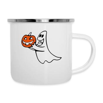 Ghost - Emaille-Tasse - Weiß - Rechts