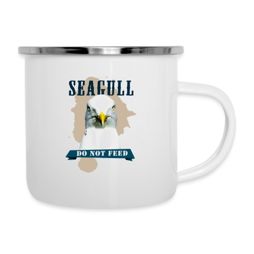 SEAGULL - DO NOT FEED - Emaille-Tasse