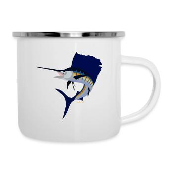 Jumping Sailfish - Camper Mug - white - Right