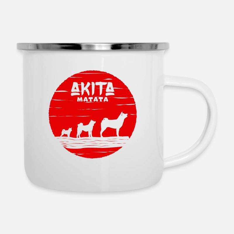 Akita Matata - Camper Mug - white
