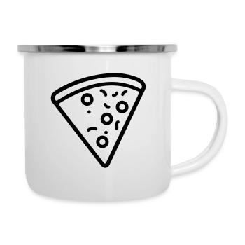 Pizza slice - Camper Mug - white - Right
