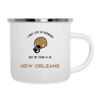New Orleans - Emaille-Tasse - Weiß - Rechts