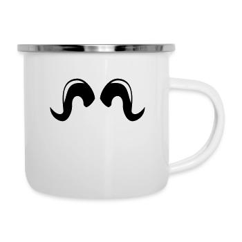 cornes - Tasse émaillée - blanc - Droite